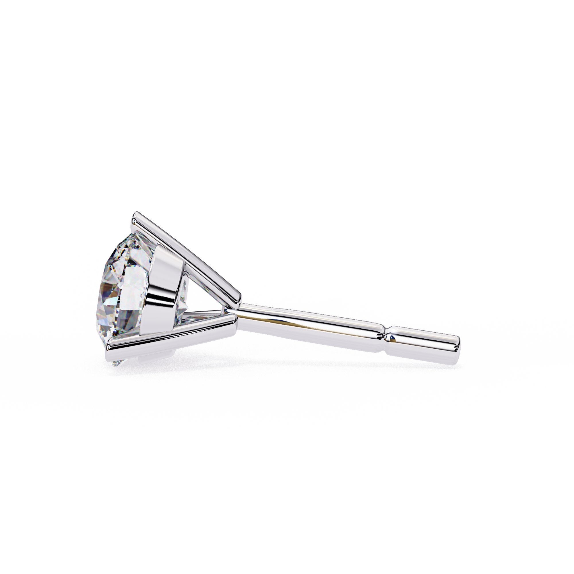2.57ct Round Diamond Stud Earrings – Solitairekart